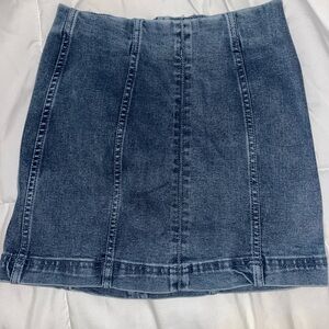 Newbury Kustom Blue Mini Pencil Skirt